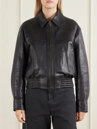 Nili Lotan Aime Leather Bomber Jacket | Thumbnail 3