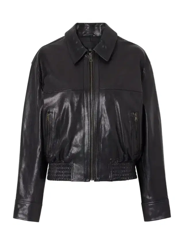 Aime Leather Bomber Jacket