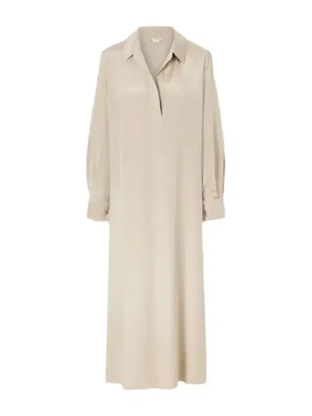 Logo-embroidered Silk-crepe De Chine Midi Dress