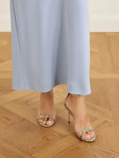 Manolo Blahnik Chaos 90 Snake-effect Leather Sandals | Thumbnail 2 Manolo Blahnik Chaos 90 Snake-effect Leather Sandals | Thumbnail 2