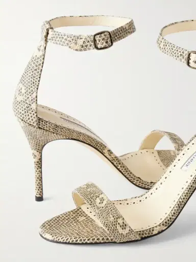 Manolo Blahnik Chaos 90 Snake-effect Leather Sandals | Thumbnail 5 Manolo Blahnik Chaos 90 Snake-effect Leather Sandals | Thumbnail 5