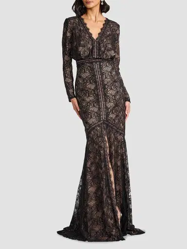Tadashi Shoji Women's Floral Lace Gown | Thumbnail 2 Tadashi Shoji Women's Floral Lace Gown | Thumbnail 2