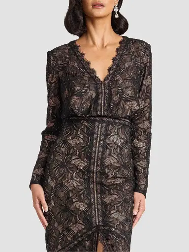 Tadashi Shoji Women's Floral Lace Gown | Thumbnail 5 Tadashi Shoji Women's Floral Lace Gown | Thumbnail 5