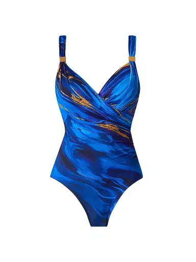 Miraclesuit Swim Women's Stellar Nova Siren One-Piece Swimsuit - Blue Multi - Size 12 | Thumbnail 1