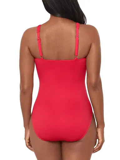 Miraclesuit Swim Women's Rock Solid Polaris One-Piece Swimsuit - Papaya Orange - Size 16 | Thumbnail 4 Miraclesuit Swim Women's Rock Solid Polaris One-Piece Swimsuit - Papaya Orange - Size 16 | Thumbnail 4