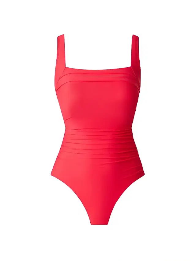 Miraclesuit Swim Women's Rock Solid Polaris One-Piece Swimsuit - Papaya Orange
