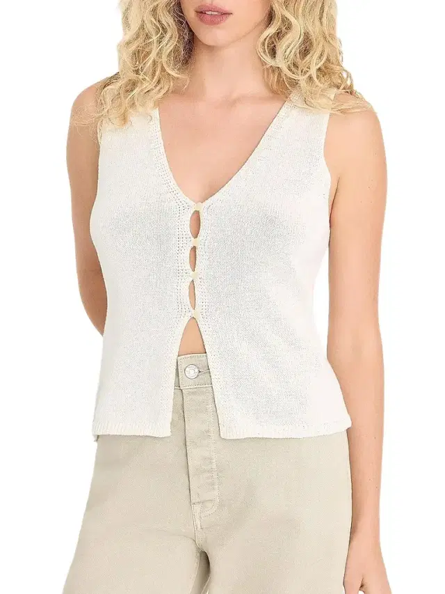 Women's The Knit Vest - White