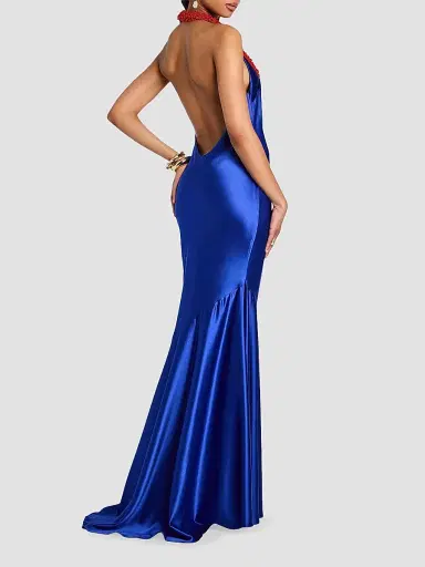 Retrofête Women's Aireliene Embroidered Maxi Dress - Santorini - Size Medium | Thumbnail 3