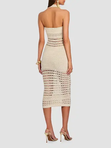 Retrofête Women's Jaycee Crochet Midi Dress | Thumbnail 3