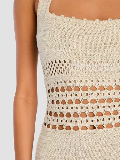 Retrofête Women's Jaycee Crochet Midi Dress | Thumbnail 5