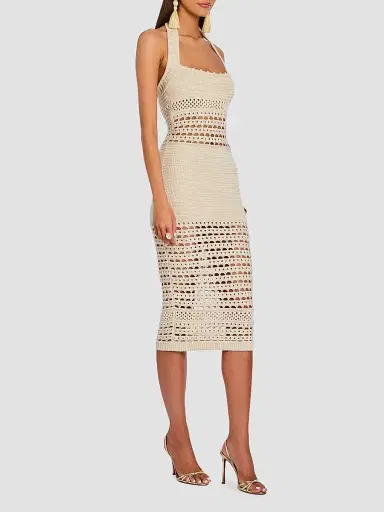 Retrofête Women's Jaycee Crochet Midi Dress | Thumbnail 8