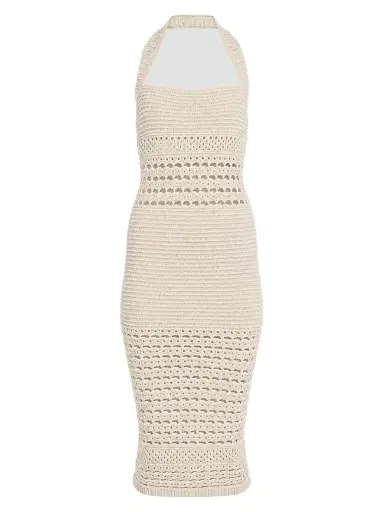 Retrofête Women's Jaycee Crochet Midi Dress | Thumbnail 1