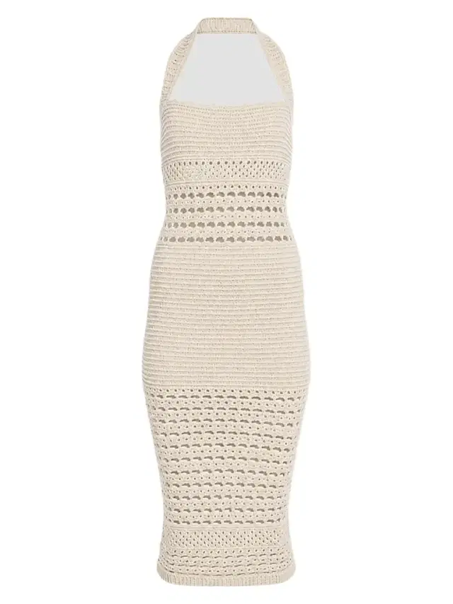 Women's Jaycee Crochet Midi Dress - Bone