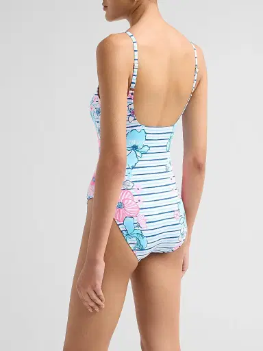 Lilly Pulitzer Women's Emil Zip-Up One-Piece Swimsuit - Starlight Navy - Size 10 | Thumbnail 3 Lilly Pulitzer Women's Emil Zip-Up One-Piece Swimsuit - Starlight Navy - Size 10 | Thumbnail 3