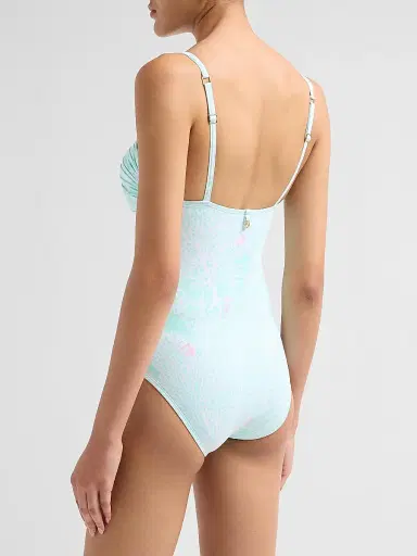 Lilly Pulitzer Women's Solaria Printed Chain-Link One-Piece Swimsuit | Thumbnail 3