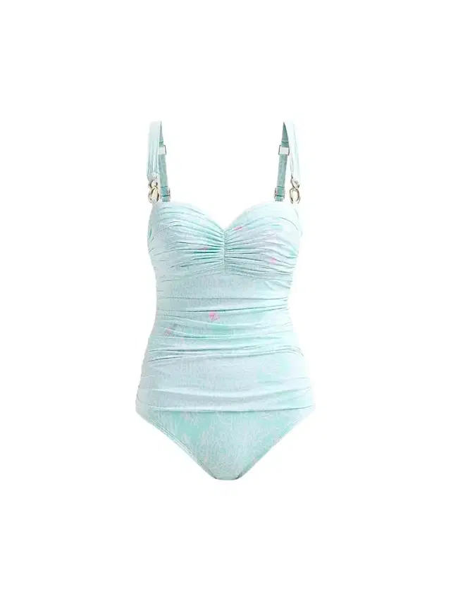 Lilly Pulitzer Women's Solaria Printed Chain-Link One-Piece Swimsuit - Mint