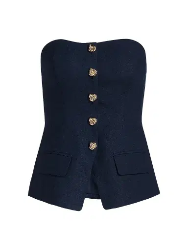Generation Love Women's Quinn Linen-Blend Bustier Top | Thumbnail 1 Generation Love Women's Quinn Linen-Blend Bustier Top | Thumbnail 1