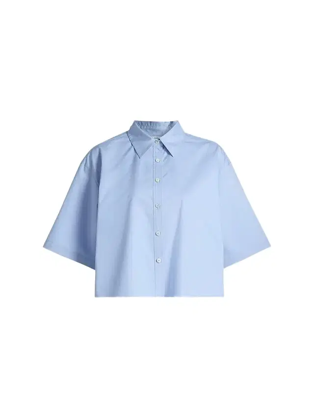Derek Lam 10 Crosby Women's Olivia Cotton Crop Shirt - Light Blue