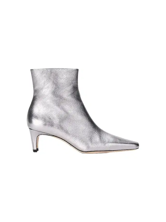 Staud Women's Wally 55MM Leather Ankle Boots - Pewter
