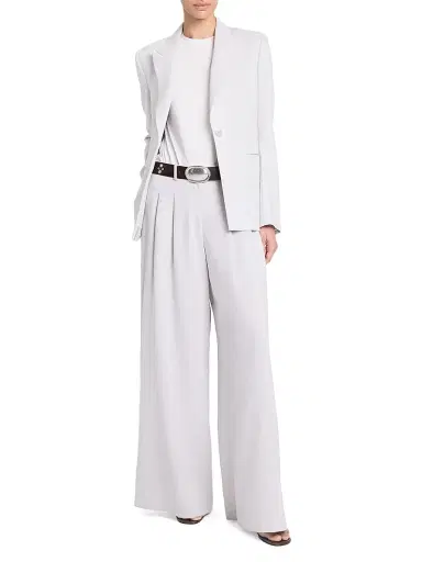 TWP Women's Avery Stretch-Wool Wide-Leg Trousers - Vapor Blue - Size 10 | Thumbnail 2 TWP Women's Avery Stretch-Wool Wide-Leg Trousers - Vapor Blue - Size 10 | Thumbnail 2