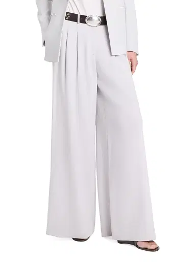 TWP Women's Avery Stretch-Wool Wide-Leg Trousers - Vapor Blue - Size 10 | Thumbnail 4 TWP Women's Avery Stretch-Wool Wide-Leg Trousers - Vapor Blue - Size 10 | Thumbnail 4