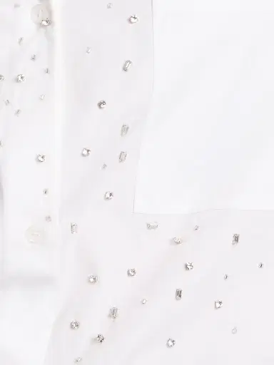 TWP Women's Next Morning Embellished Cotton Shirt | Thumbnail 7