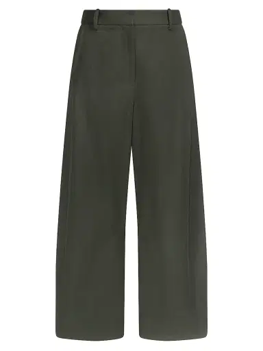 TWP Women's Slouchy BF Cotton-Linen Ankle-Crop Wide-Leg Trousers | Thumbnail 1 TWP Women's Slouchy BF Cotton-Linen Ankle-Crop Wide-Leg Trousers | Thumbnail 1
