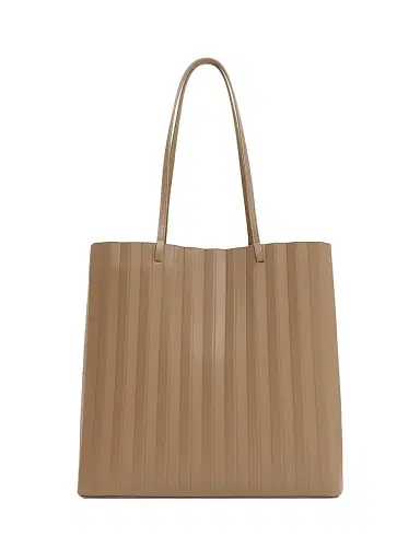 MANSUR GAVRIEL Women's Large Pleated Leather Tote Bag - Anise | Thumbnail 1 MANSUR GAVRIEL Women's Large Pleated Leather Tote Bag - Anise | Thumbnail 1