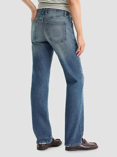 GOOD AMERICAN Women's High-Rise Vintage Straight-Leg Jeans - Indigo | Thumbnail 3 GOOD AMERICAN Women's High-Rise Vintage Straight-Leg Jeans - Indigo | Thumbnail 3