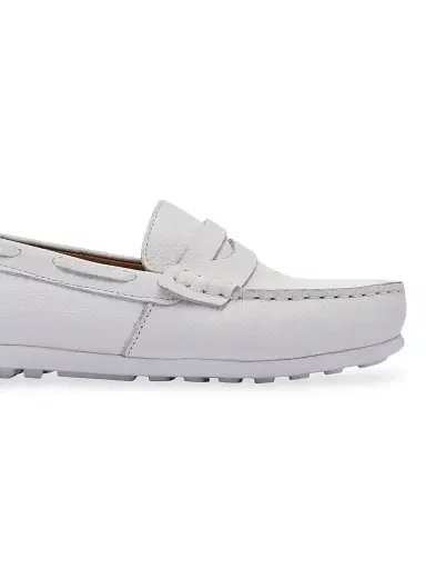 Moustache Little Boy's & Boy's Penny Dress Shoes - White 6 (Child) | Thumbnail 3