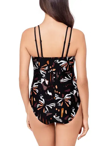 Magicsuit Women's Chrysalis Butterfly Print One-Piece Swimsuit - Black Multi | Thumbnail 4