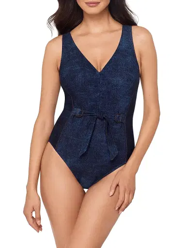 Magicsuit Women's Billie Jean Shania One-Piece Swimsuit - Denim Blue - Size 6 | Thumbnail 2 Magicsuit Women's Billie Jean Shania One-Piece Swimsuit - Denim Blue - Size 6 | Thumbnail 2