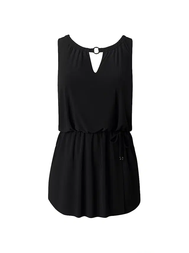 Women's Solids Effie Romper - Black