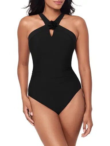 Magicsuit Women's Solids Edith One-Piece Swimsuit - Black - Size 6 | Thumbnail 2