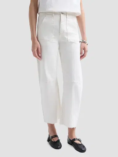 Le Jean Women's Utility Crop Jeans - Bone - Size 31 | Thumbnail 4