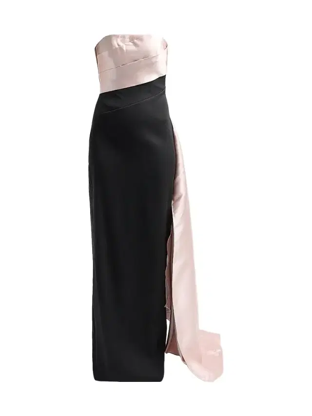 Rene Ruiz Collection Women's Colorblocked Strapless Satin Gown