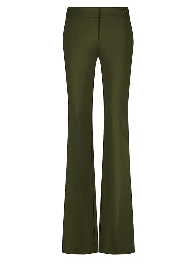 Callas Milano Women's Jules Stretch Jersey Fit and Flare Pants - Army