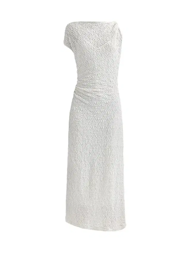 Proenza Schouler White Label Women's Astra Textured Cotton-Blend Ruched Midi Dress - Alabaster