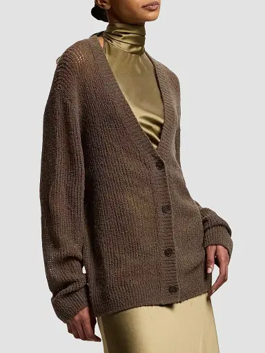 Ralph Lauren Collection Women's Bouclé Cashmere-Blend Cardigan | Thumbnail 3 Ralph Lauren Collection Women's Bouclé Cashmere-Blend Cardigan | Thumbnail 3