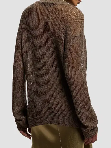 Ralph Lauren Collection Women's Bouclé Cashmere-Blend Cardigan | Thumbnail 4 Ralph Lauren Collection Women's Bouclé Cashmere-Blend Cardigan | Thumbnail 4