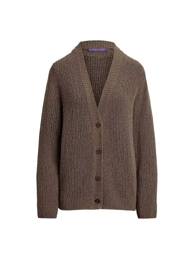 Women's Bouclé Cashmere-Blend Cardigan - Portobello