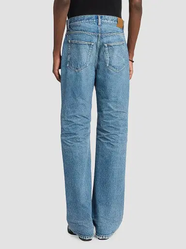 Saint Laurent Men's Baggy Mid Rise Jeans - Blue Salt - Size 34 | Thumbnail 5