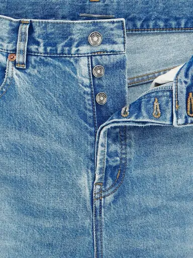 Saint Laurent Men's Baggy Mid Rise Jeans - Blue Salt - Size 34 | Thumbnail 7