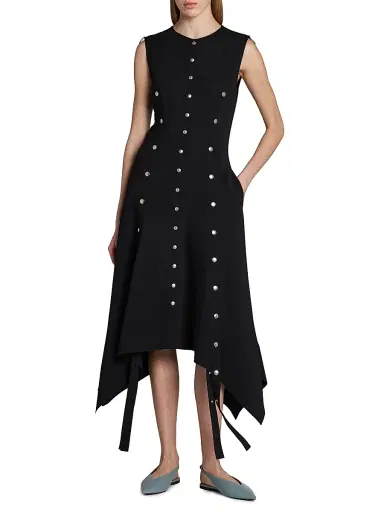 Stella McCartney Women's Snapped Sleeveless Midi Dress | Thumbnail 3 Stella McCartney Women's Snapped Sleeveless Midi Dress | Thumbnail 3