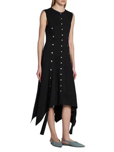 Stella McCartney Women's Snapped Sleeveless Midi Dress | Thumbnail 4 Stella McCartney Women's Snapped Sleeveless Midi Dress | Thumbnail 4