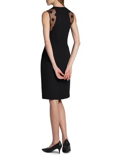 Stella McCartney Women's Miracle Polka Dot Sheath Dress - Black - Size 14 | Thumbnail 5