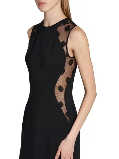 Stella McCartney Women's Miracle Polka Dot Sheath Dress - Black - Size 14 | Thumbnail 6
