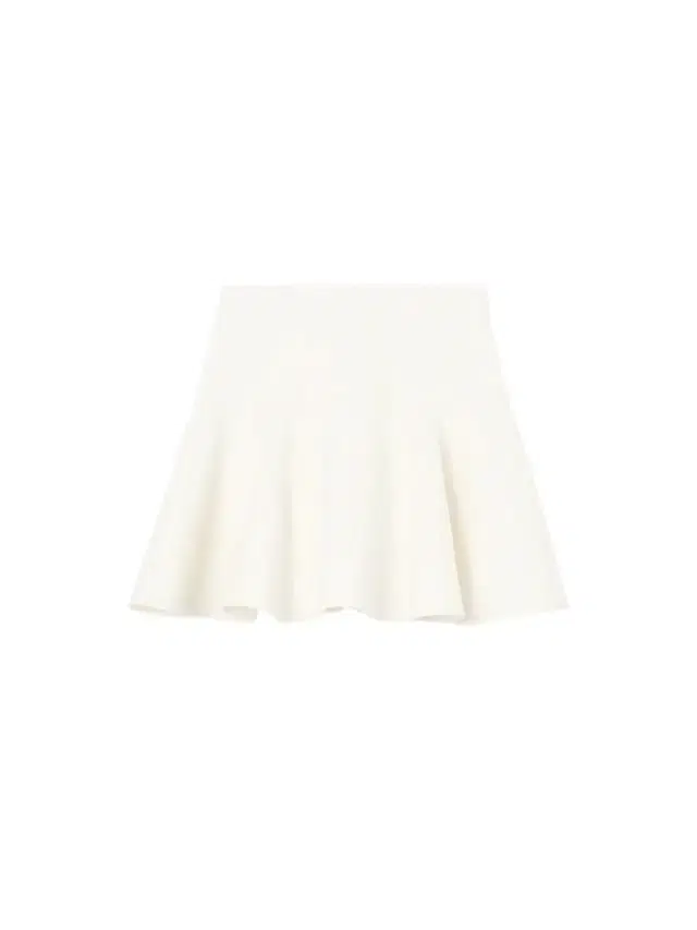 Burberry Women's Cotton Fit & Flare Mini Skirt - Tundra White