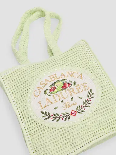 Casablanca Men's x Ladurée Crocheted Tote Bag | Thumbnail 6