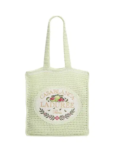 Casablanca Men's x Ladurée Crocheted Tote Bag | Thumbnail 1